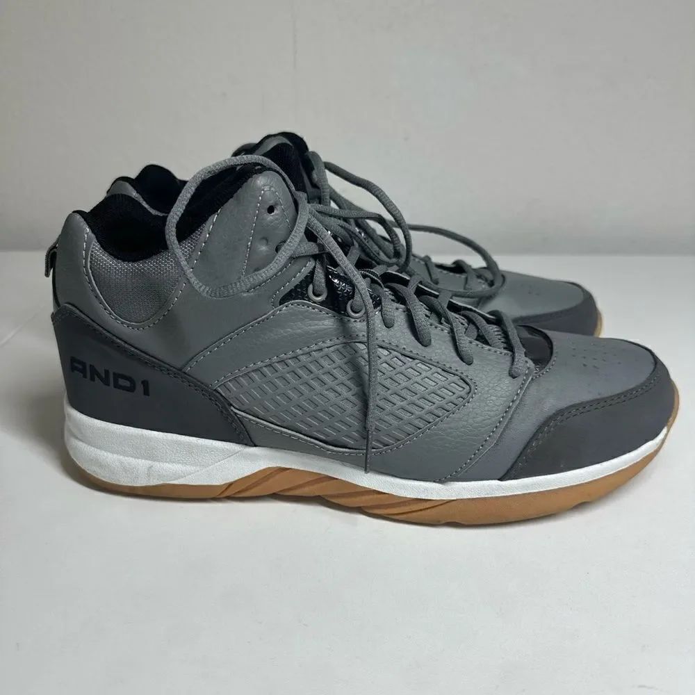 AND 1 Capital 2 Gray High Top Basketball Sneakers Athletic Shoes Men’s Size 11